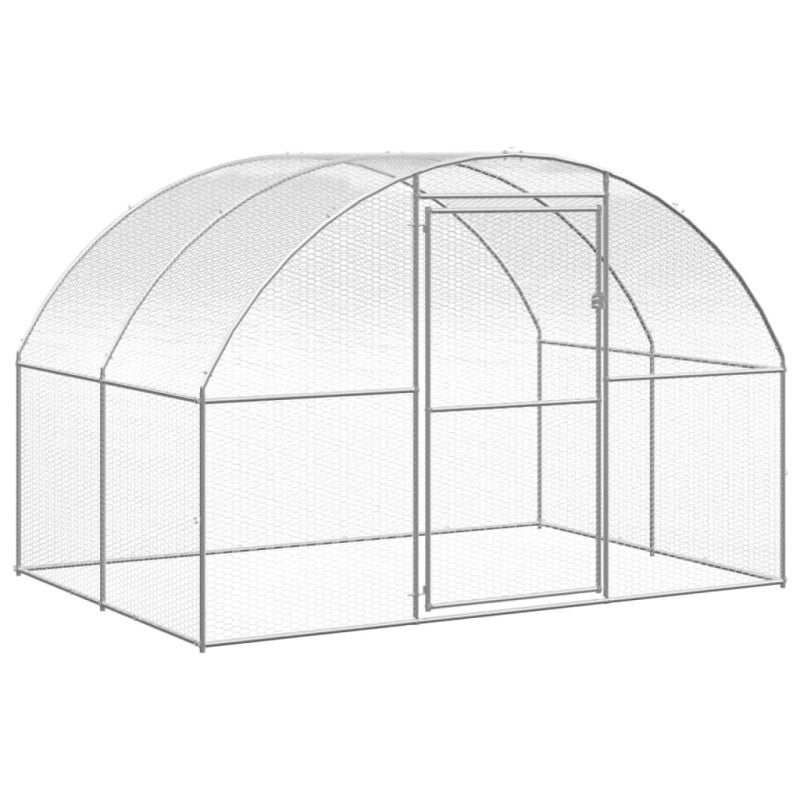 Klatka zewnętrzna dla kurcząt, 3x2x2 m, stal galwanizowana