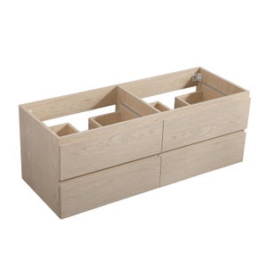 Meuble sous vasque 120 cm SORRENTO Décor chêne