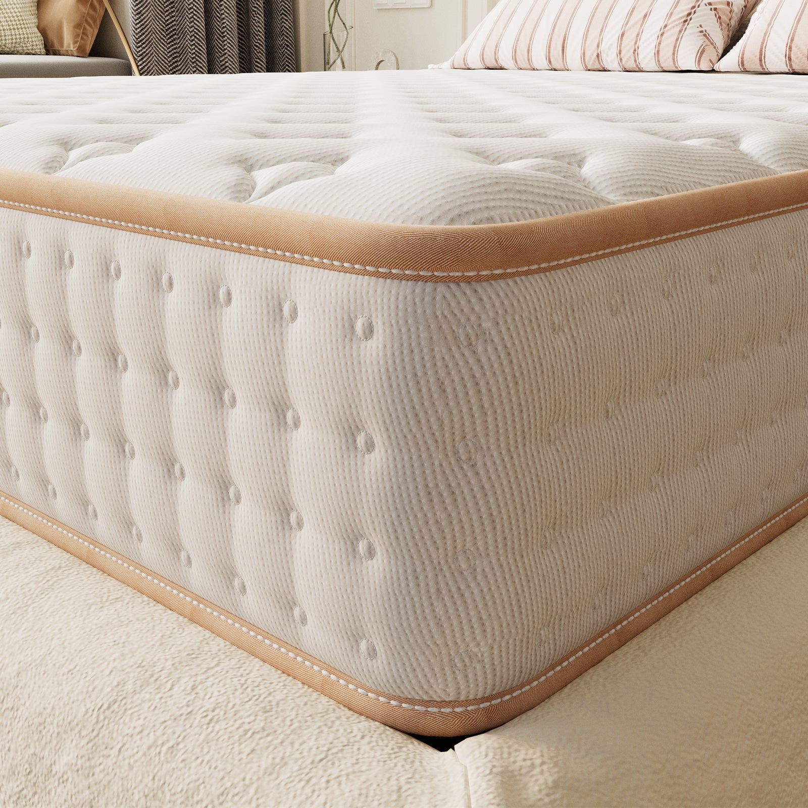 DEWINNER Matelas en Mousse 140x190cm，Épaisseur 18cm - 3