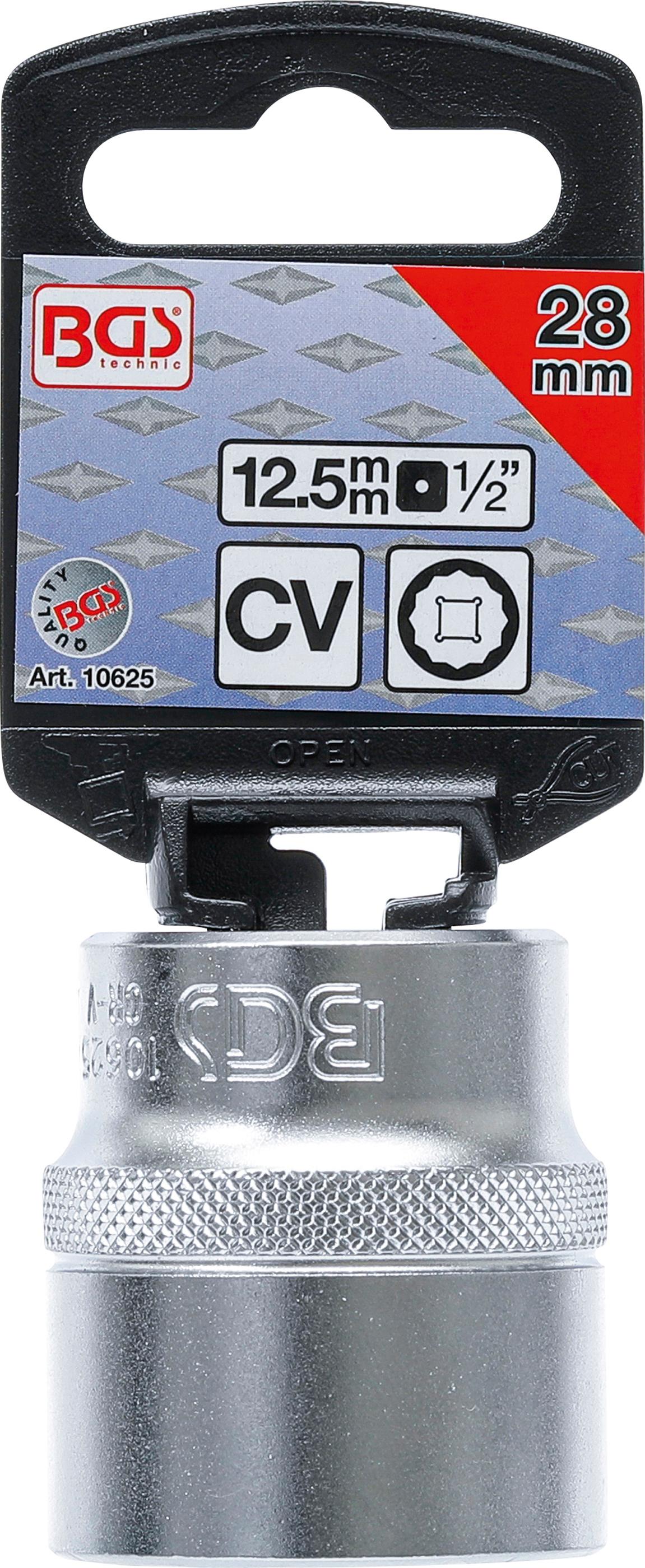 Douille pour clé, douze pans | 12,5&nbsp;mm (1/2