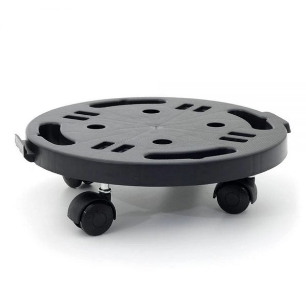 Base con ruedas para macetas ZANVIC 30x7 cms NEGRO | Leroy Merlin