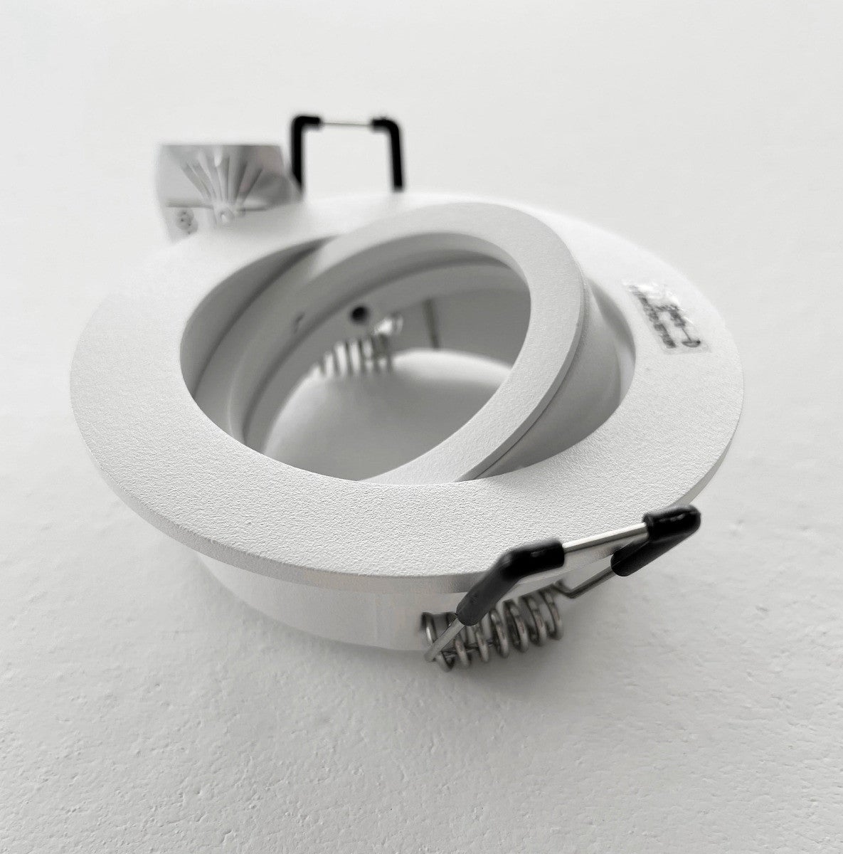 Support encastrable rond 1/4 tour blanc - 8