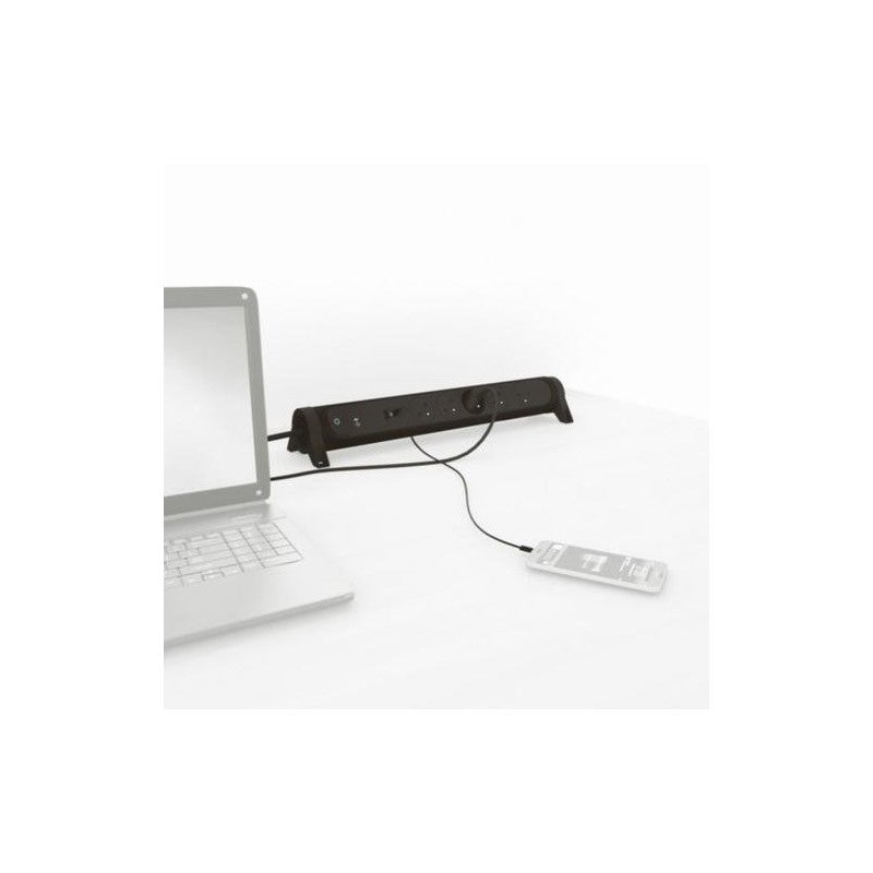 Legrand - Rallonge multiprise 5 prises et interrupteur + parafoudre + USB type A et type C - cordon 1,5m - 049429 - 4