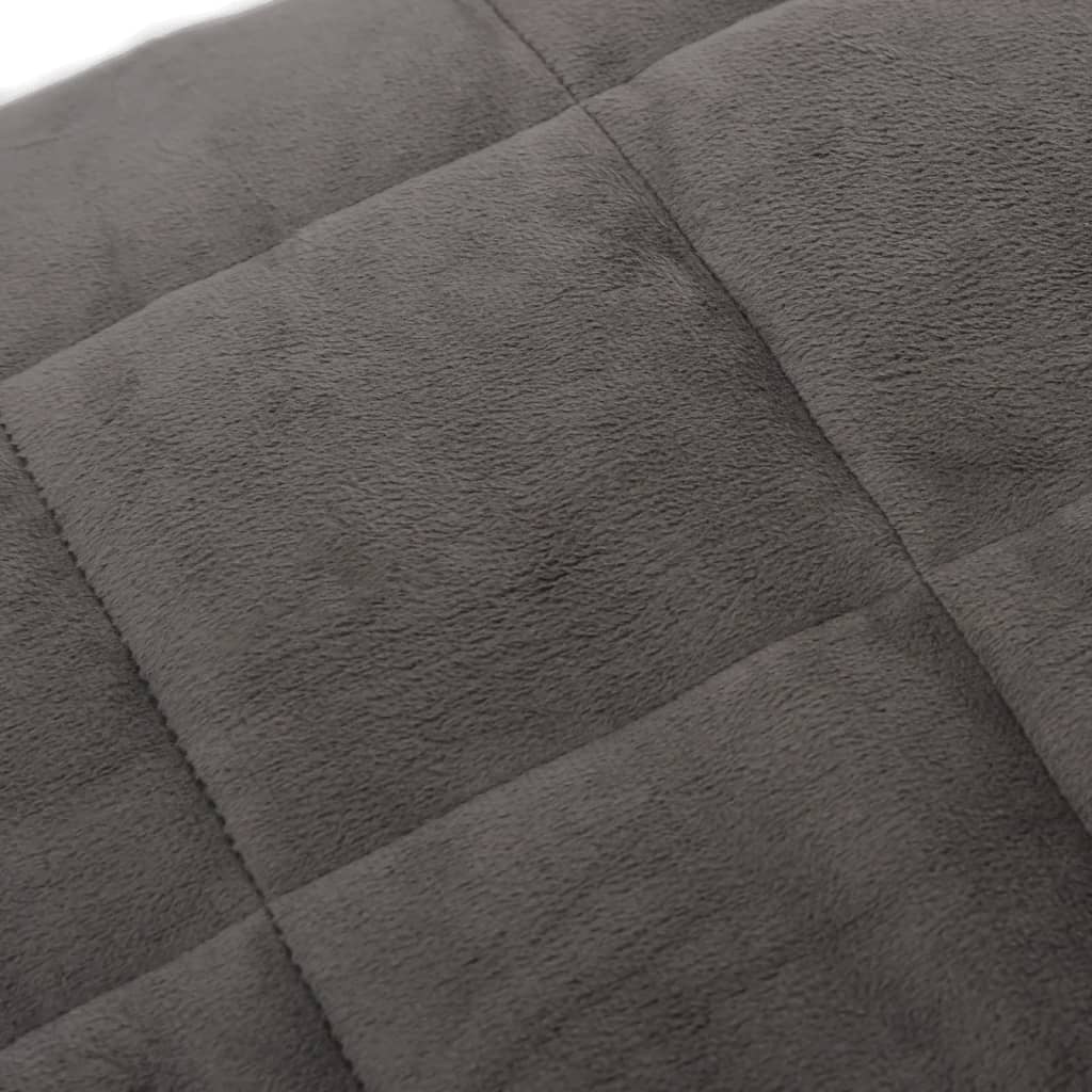Couverture lestée Gris 200x200 13 kg Tissu - 4