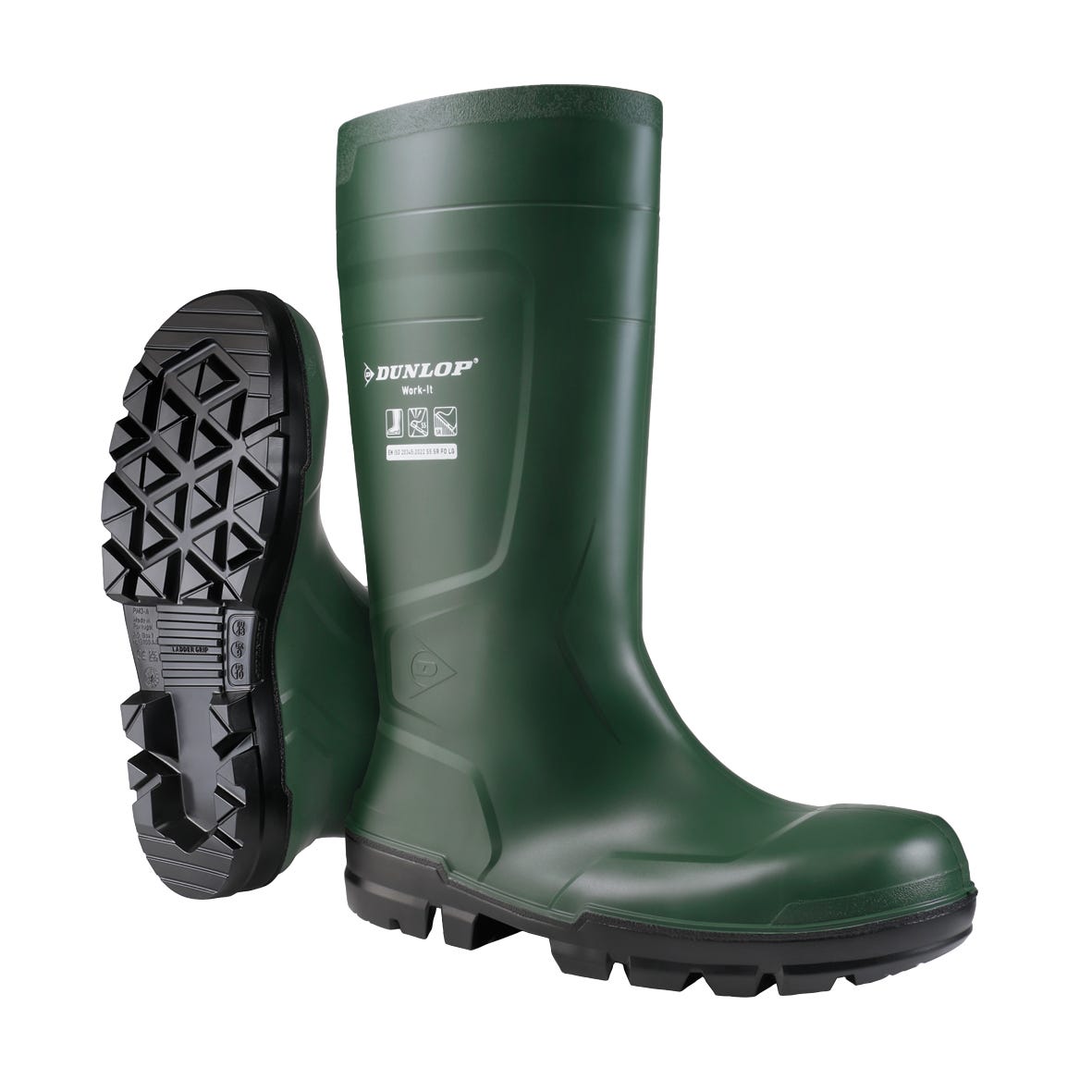 Bota de agua Dunlop Work-It Full Safety S5 SR verde-47 Leroy Merlin