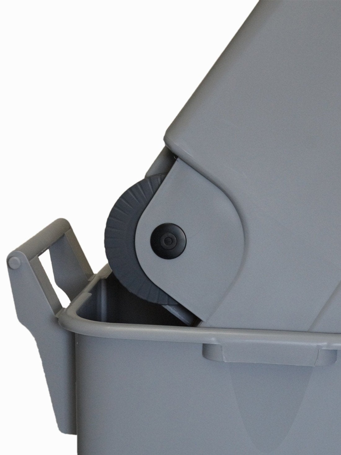 Contentor de lixo Denox 65, 85 e 110 L para reciclagem | Fechado com tampa colorida | 2 rodas | 85 L - Tampa fechada (Preto) - 7