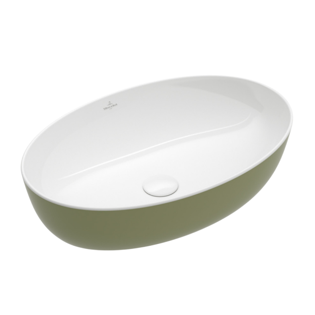 Vasque ovale à poser VILLEROY ET BOCH Artis Vert sauge