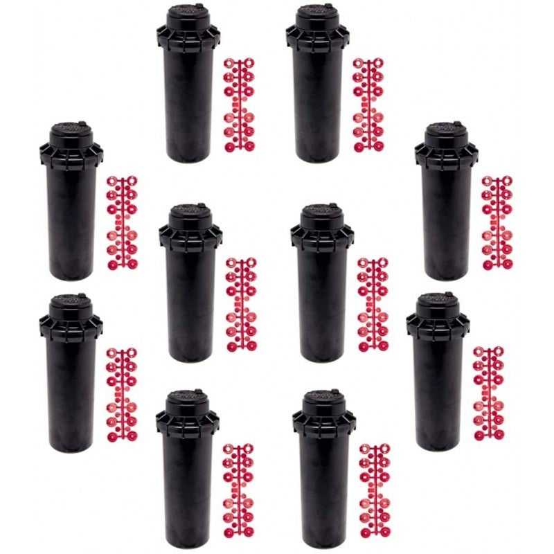 Lot De 10 Têtes D'Arroseur TYCO Rouge 1/2" - Pour Système D'Extinction D'Incendie, Année 2024