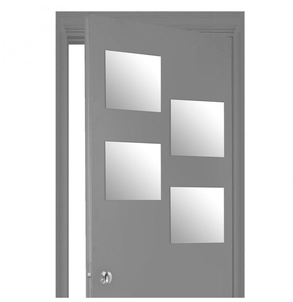 Lot de 4 miroirs carrés adhésifs 30x30 - 5five - 6