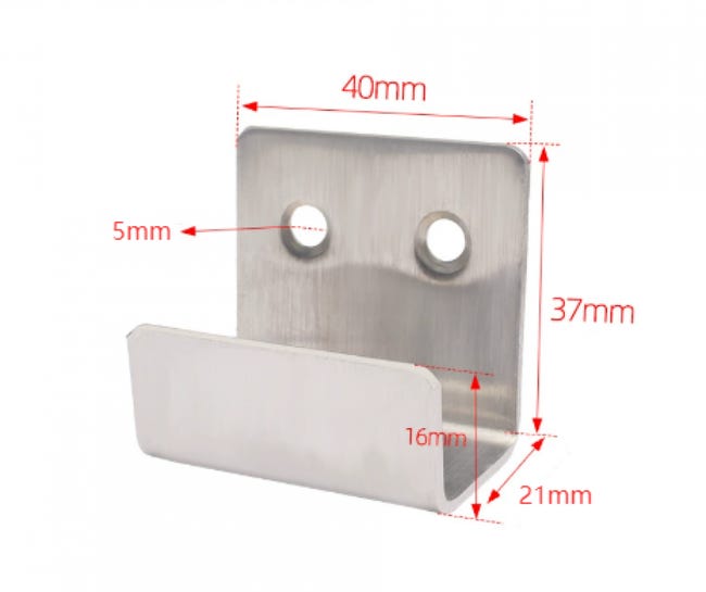 Fissaggio Specchio Senza Viti Ganci Per Specchi E Quadri In Ottone - 2 Pezzi, Carico Fino A 8 Kg, Facili Da Montare Ganci Decorativi Ottone - Foto 7