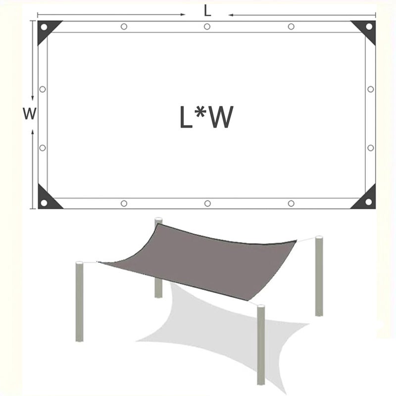 Filet pare-soleil avec store perforé, pergola, protection UV, coupe-vent, indéchirable, adapté pour balcon, terrasse, jardin, extérieur - 2*3 mètres - 2