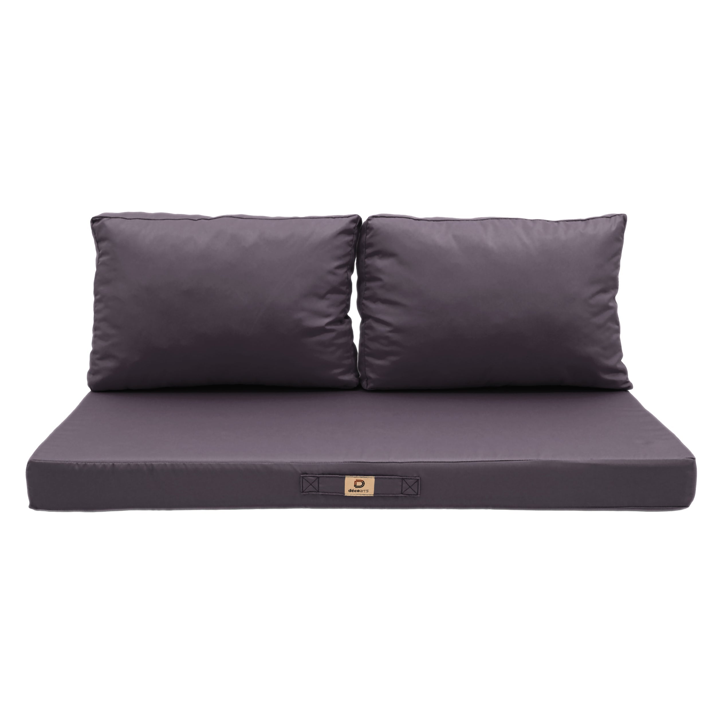 Coussins pour salon de jardin déhoussable 100x50cm Gris carbone - 3