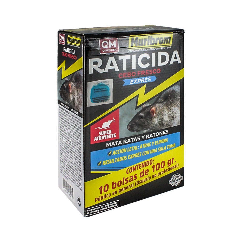 Raticida cebo fresco 100gr. brodifacoum 25ppm caja 10 | Leroy Merlin