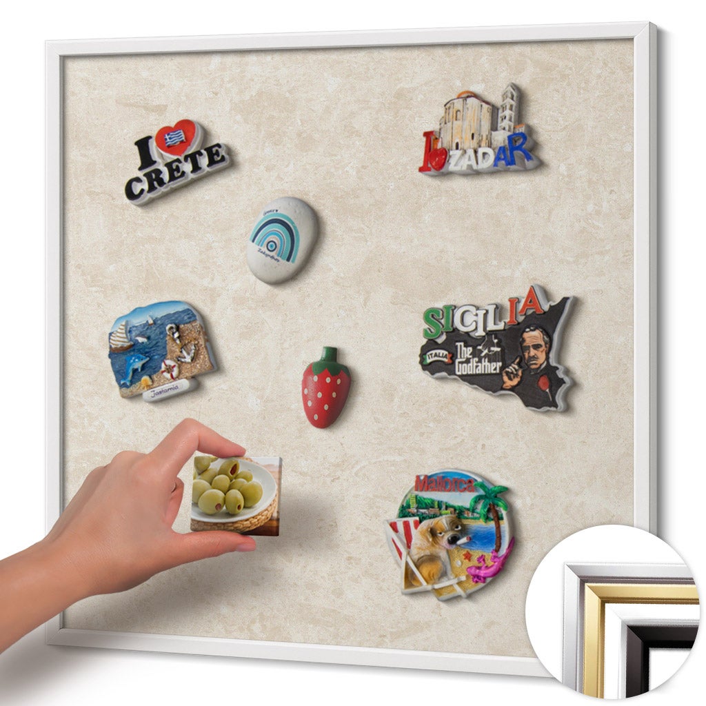 Tableau aimanté décoration murale design pour magnets et photos ...