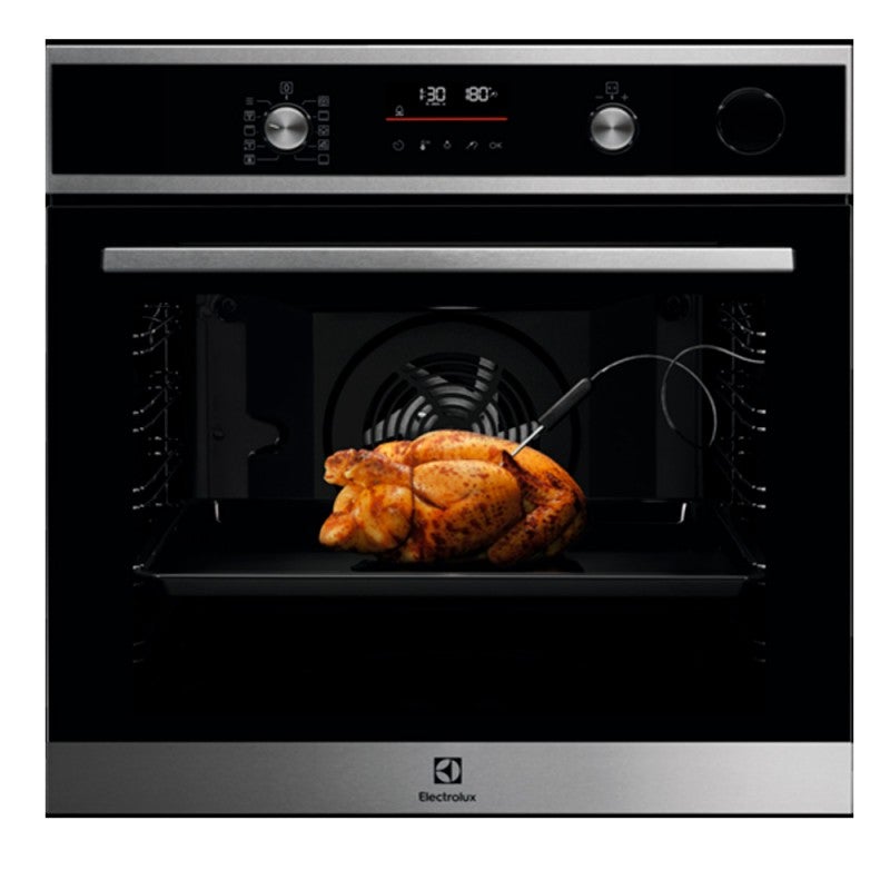 Horno ELECTROLUX COP846X1 Cristal Negro Inox Piro Vapor