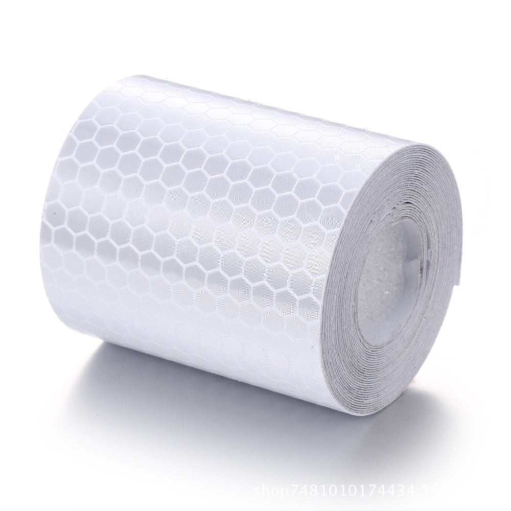Taśma odblaskowa - Taśma ostrzegawcza odporna na warunki atmosferyczne - 3 m x 5 cm - 1 sztuka - Biała