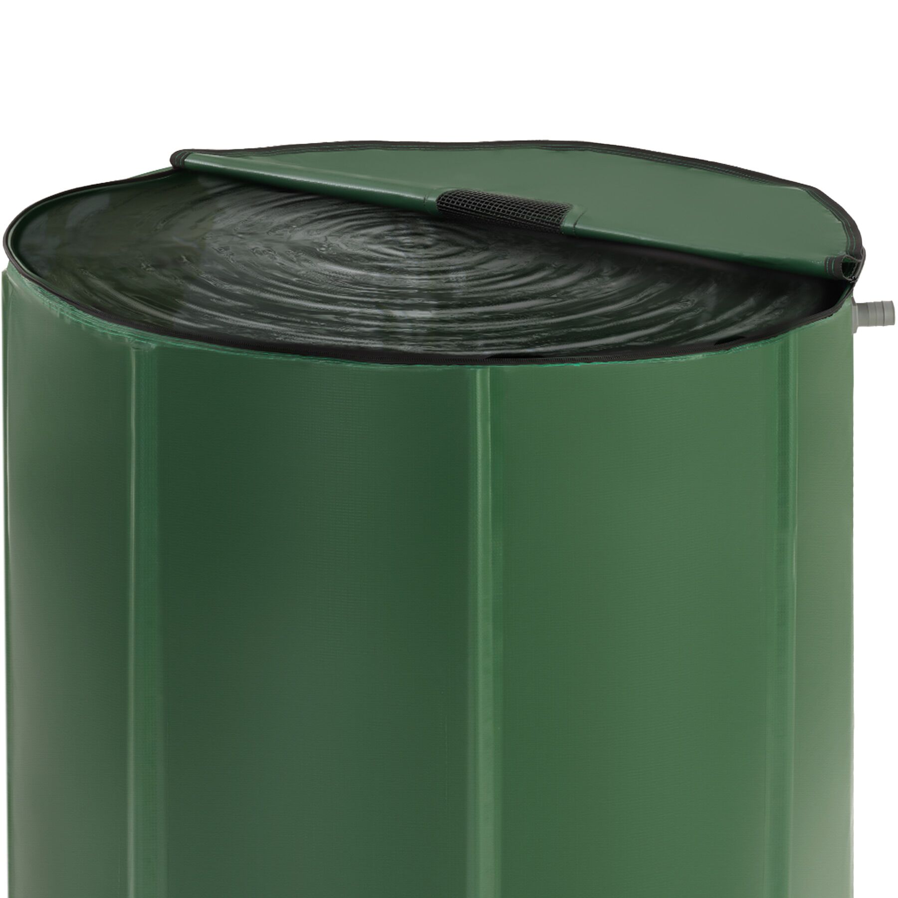 Récupérateur d'eau de pluie en polychlorure 500 L pliable avec robinet et protection anti-débordement TECTAKE - 6
