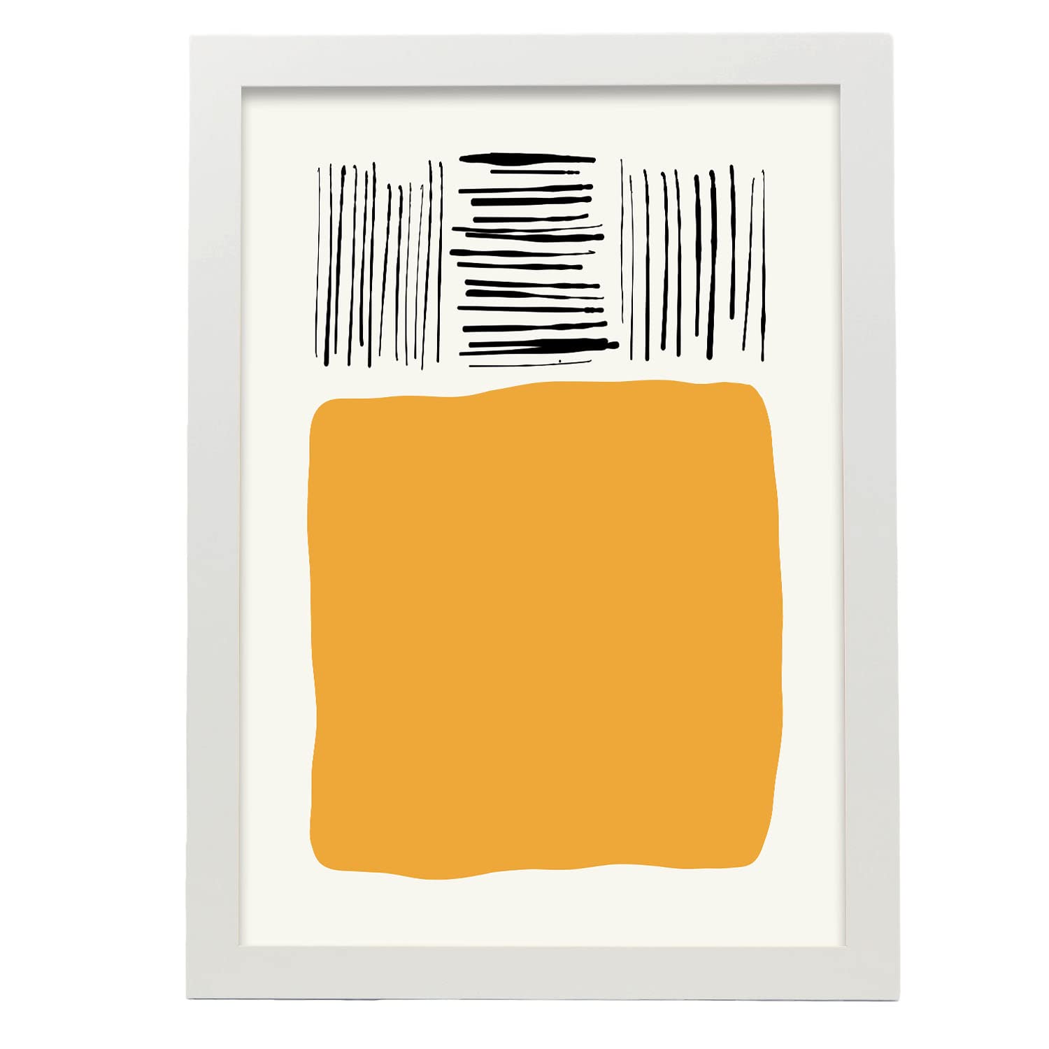 Nacnic póster pop art abstracto. hermoso ilustraciones artísticas modernas para la decoración de interiores. con marco blanco - a3