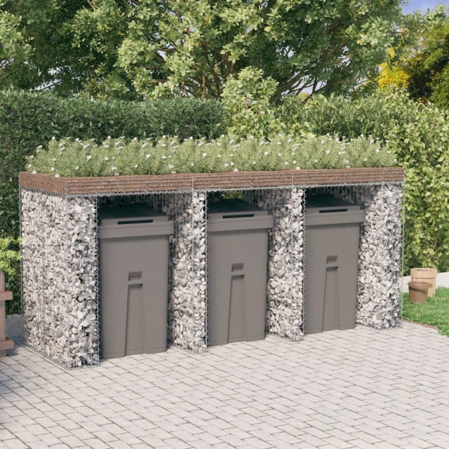 Générique Cadre Gabion Triple 250x100x120 Cm – Cache-Bennes En Acier Galvanisé Anti-Rouille, Structure Robust Avec Maille 10x5 Cm