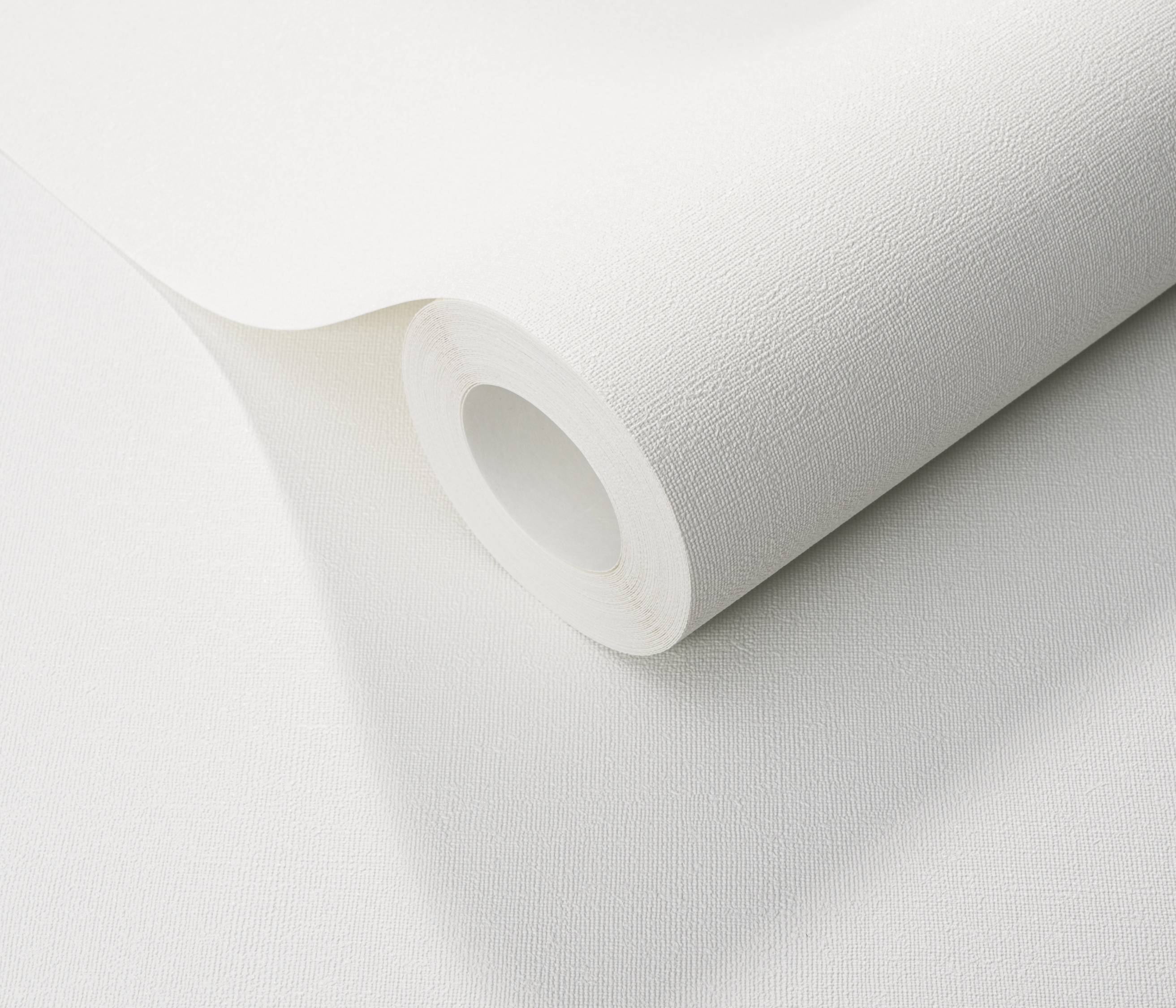 Papier Peint Uni, Erismann Martinique Blanc Papier Peint Intissé | Wall