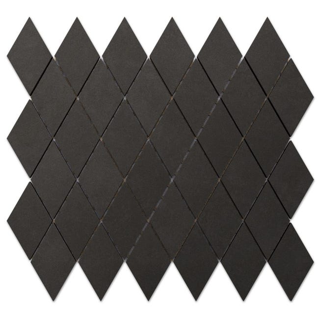 25 Romb Mosaïque en gres sur maille pour salle de bain ou cuisine 29.2cm x 25 ...