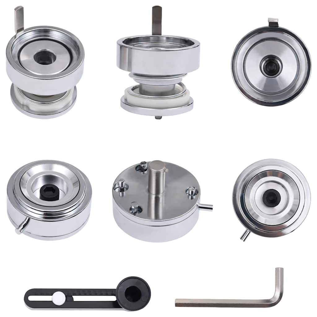 Machine à badges avec cutter circulaire poinçon rotatif 37 mm vidaXL - 8