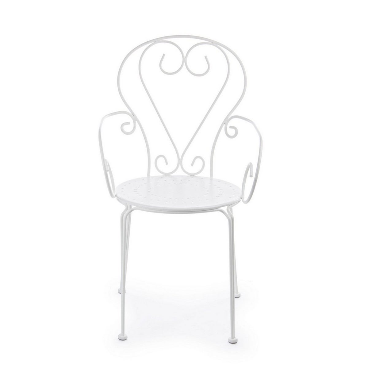 Chaise de jardin empilable style shabby chic Bizzotto Etienne - 6