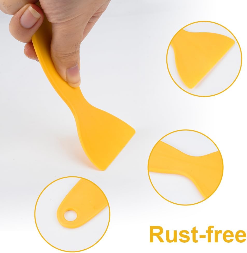 Ensemble de 12 grattoirs, couteau à mastic, grattoir à peinture flexible pour le remplissage et les décalcomanies - 5