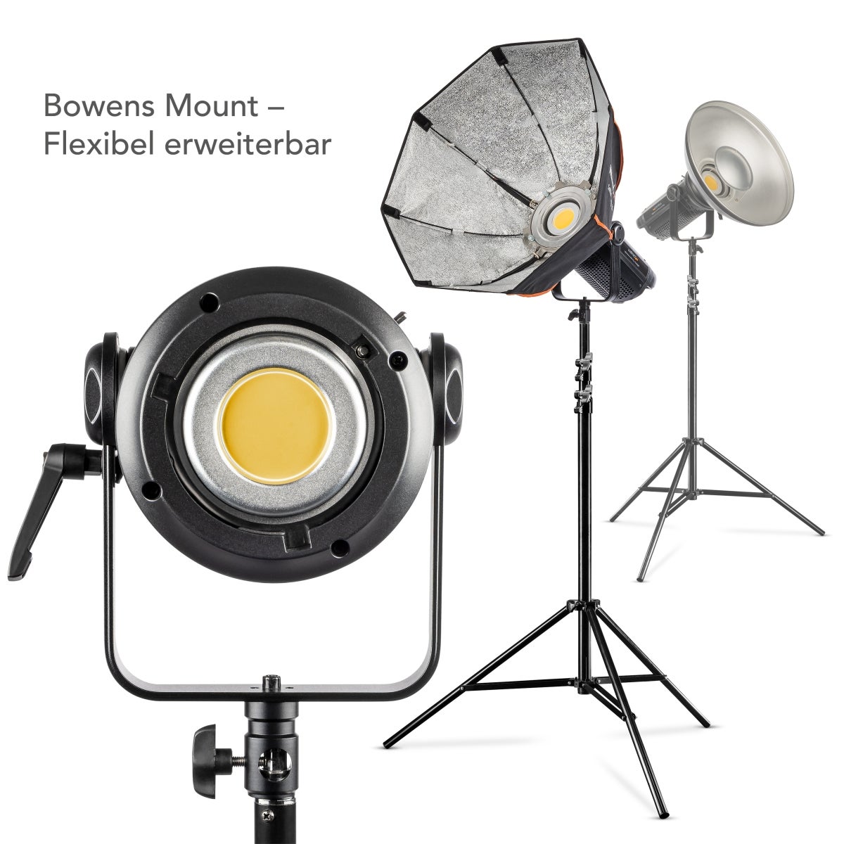 Walimex pro Niova 60 Plus Bi Colour luce video LED dimmerabile con riflettore Bowens e diffusore