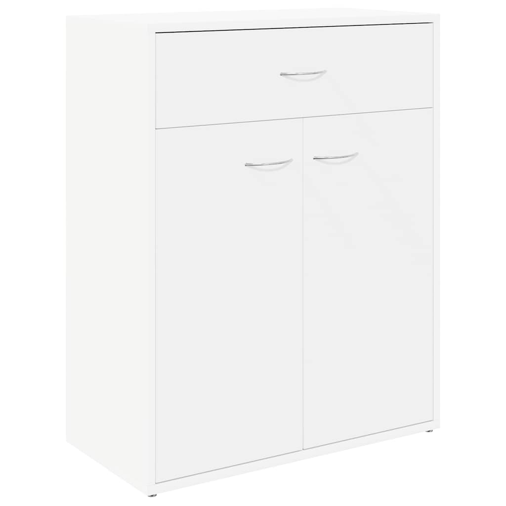 vidaXL Buffet blanc 60x30x75 cm bois d'ingénierie - 2