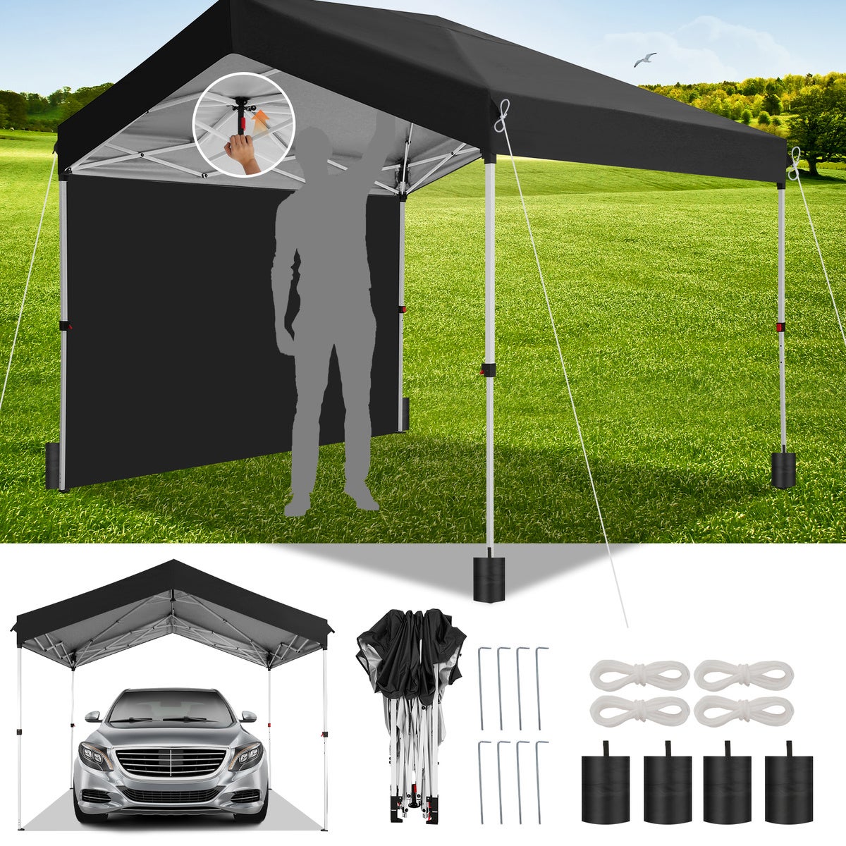 RELAX4LIFE Gazebo Pieghevole Impermeabile 3x3m Recensione: Il Tuo Riparo Ideale Per Ogni Evento Esterno