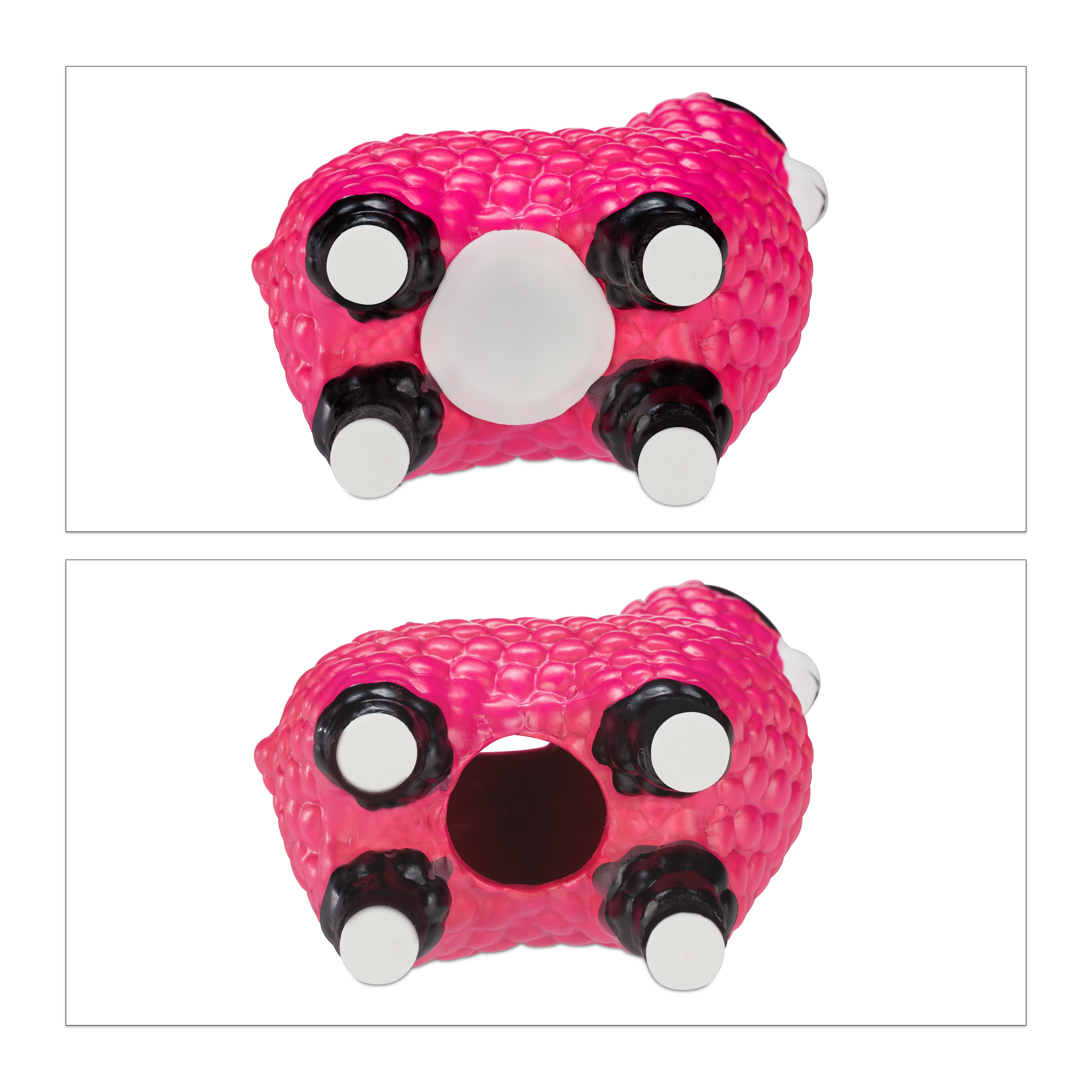 Set da 4 Salvadanai a Forma di Lama, Occhiali da Sole, Contenitori Porta Soldi, Ceramica, 15,5x11x6 cm, Fucsia - 6