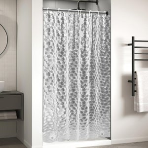 Lkw Ogechi Tenda Da Doccia Trasparente Impermeabili PVC Da 200 CM, Tenda Da Doccia PEVA Trasparente Antimuffa, Tende Da Bagno Ad Asciugatura Rapida - Foto 2