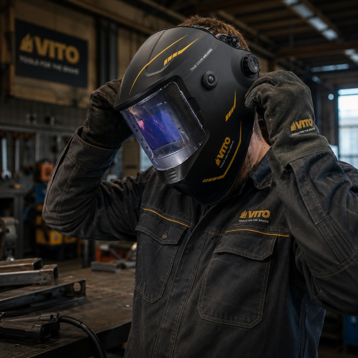 Masque de soudure Electronique True Color Din 4-13 Cagoule de soudage MIG MAG TIG MMA Auto-obscurcissement VITO - 5