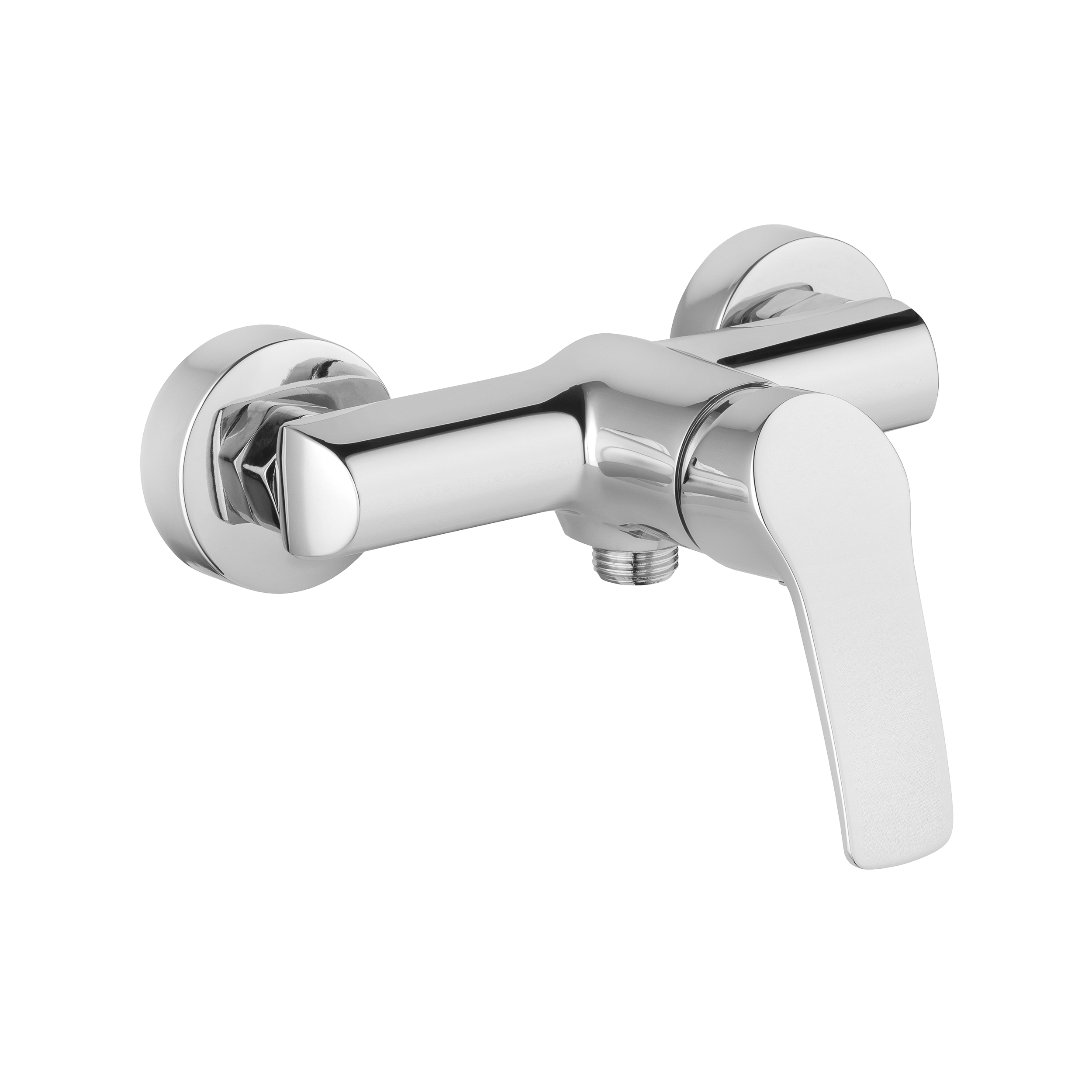 Bateria Prysznicowa Natryskowa Ścienna Kran do Prysznica INVENA Malta Chrom