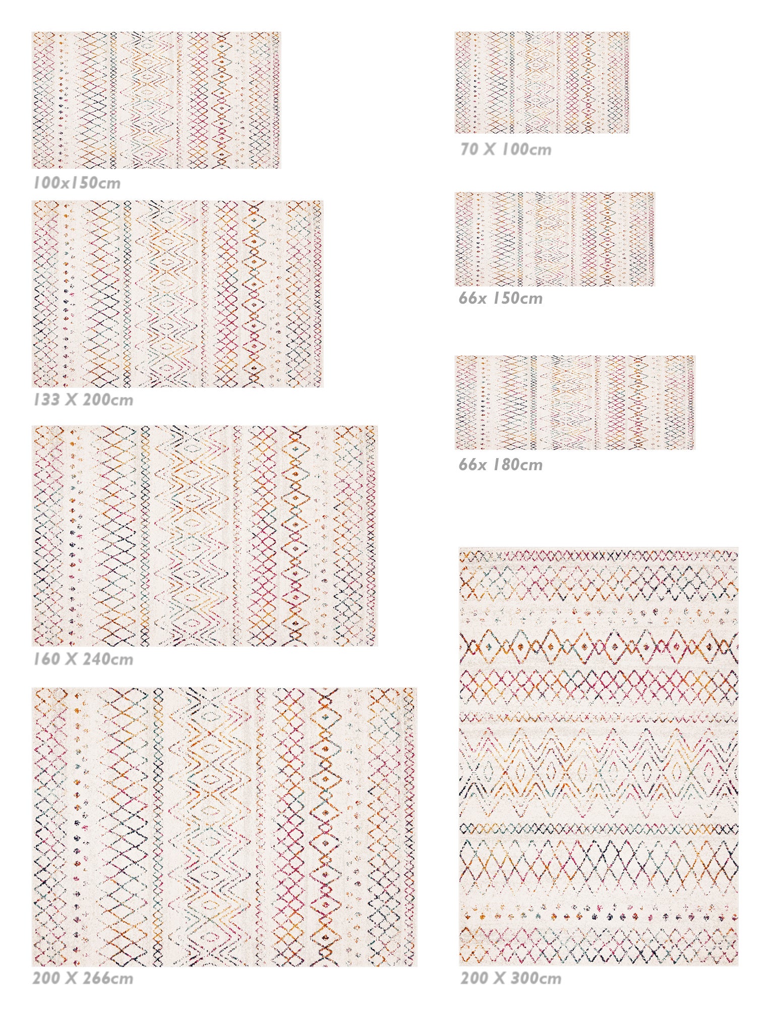 Tapis antidérapant en vinyle, Zaira 160x240 cm - PVC imprimé, lavable, ignifuge, pour le salon et la cuisine - 6