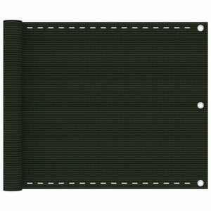 Telo Frangivista VOUNOT Per Balcone - 90x500 Cm, HDPE 230g/m², Grigio - Con Cavo E Fascette - Foto 6