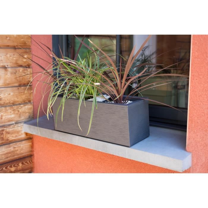 Balconnière rectangulaire Graphit Up 59 x 19,5 x 22,8 cm - 25 L - Gris anthracite - Eda - 7