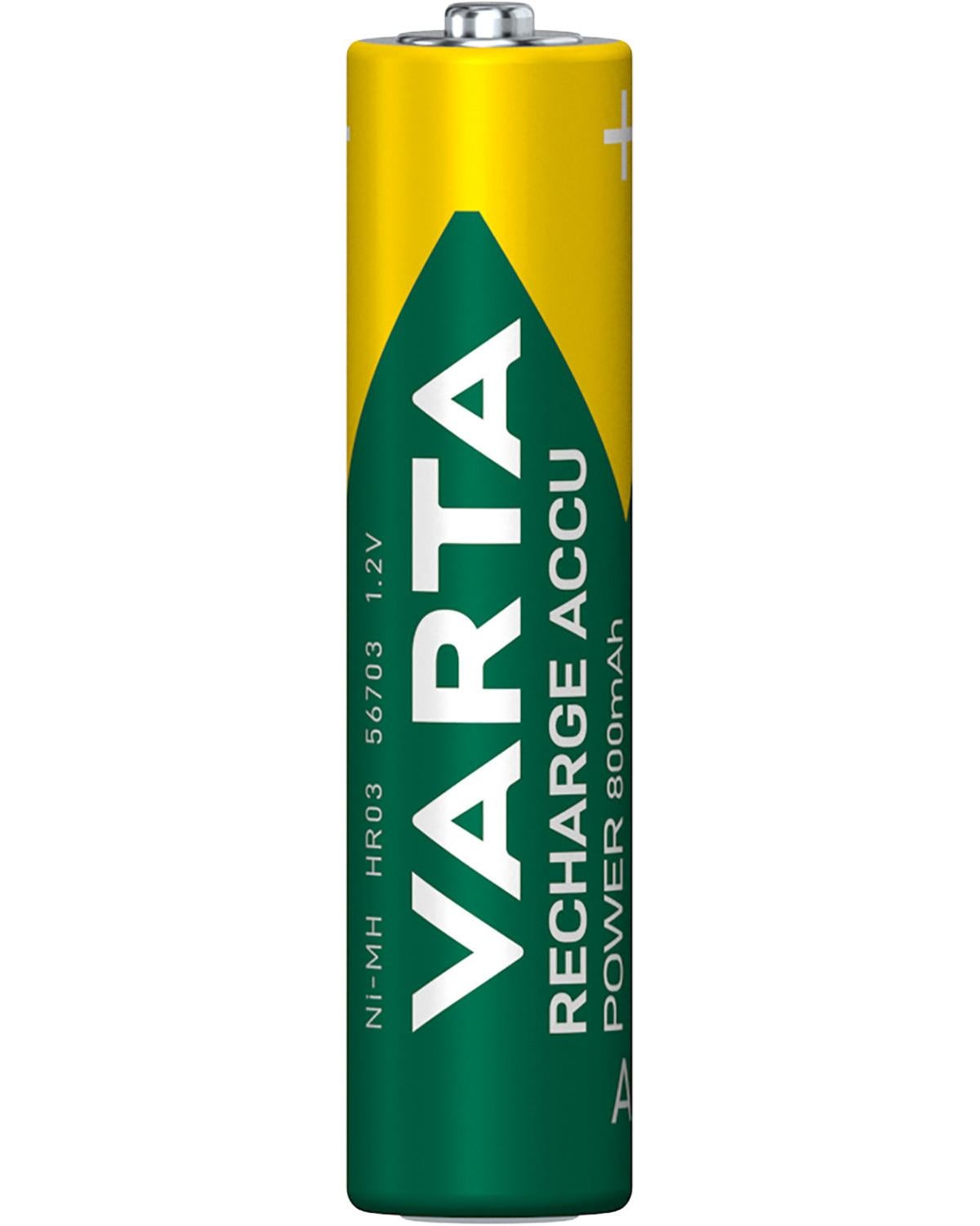 4 Piles LR03 VARTA AAA Accu Power Rechargeables 800mAh - 3