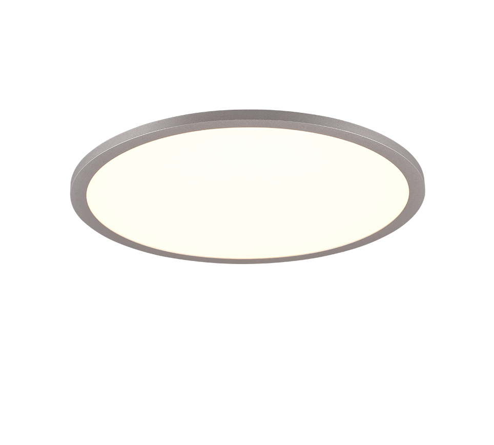 Plafon Yuma okrągły srebrno-biały LED 20W 3000K-6500K 2250lm z pilotem wym: 5 x 40 cm IP20 metal Trio