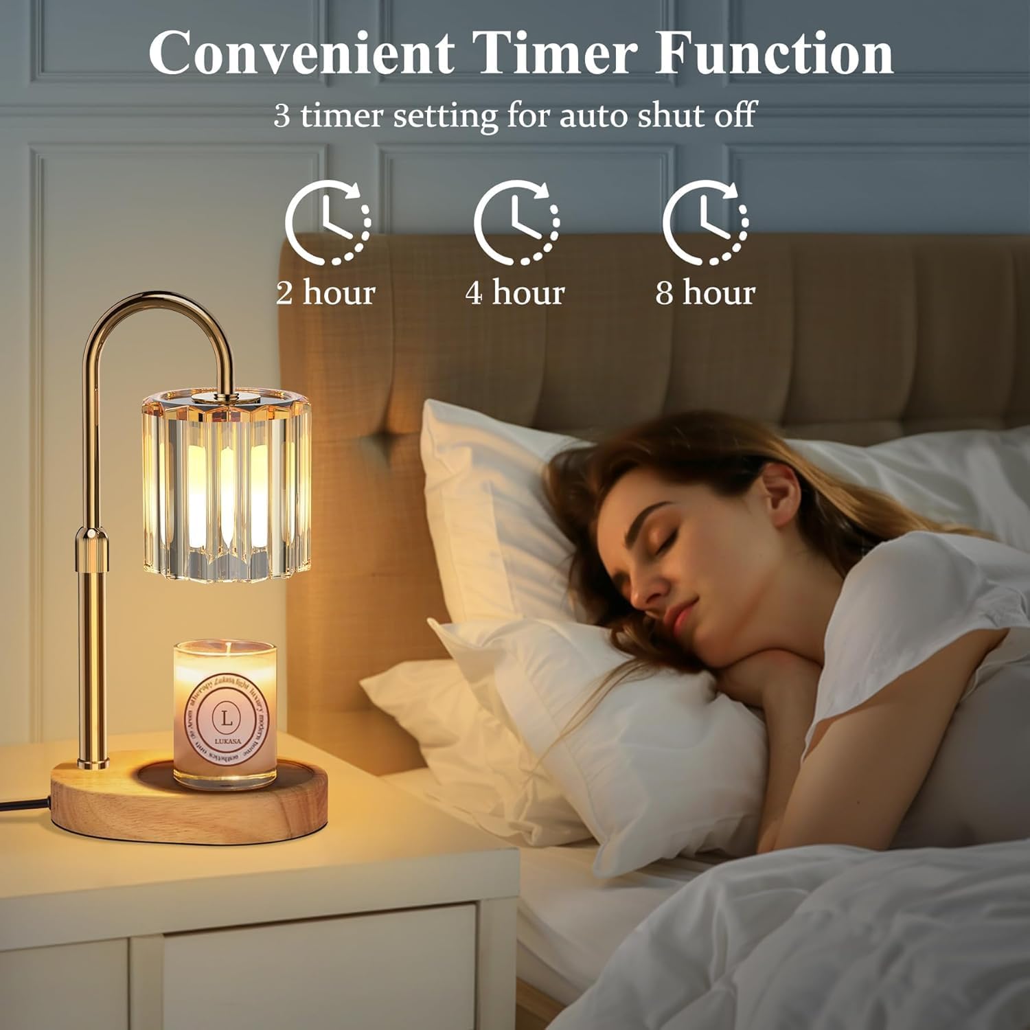 Seenlast Lampe Chauffe Bougie, Candle Warmer Lamp Avec