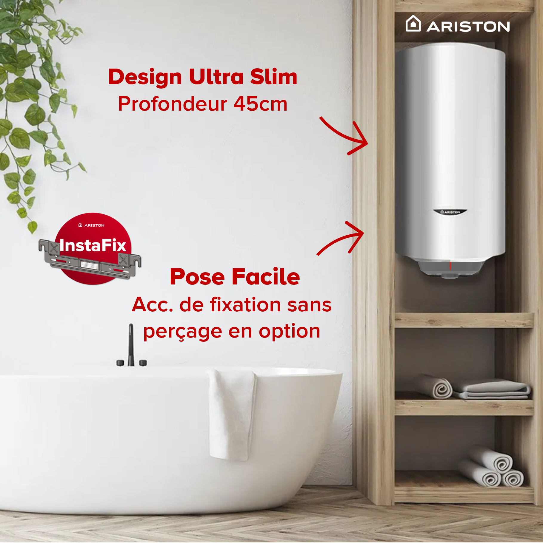Chauffe Eau Electrique Mural Vertical Blindé PRO1 R 50 Litres - ARISTON - 3201917 - 5