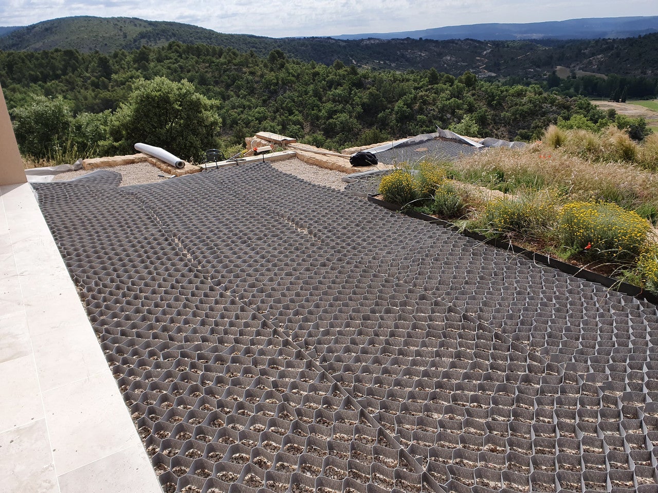 Paquet de 75 m² – Stabilisateur de gravier géocellulaire 5 x 15 x 15 - 4