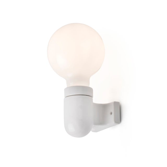 Faro Sera - Lámpara de pared Globe Blanca 1 luz E27