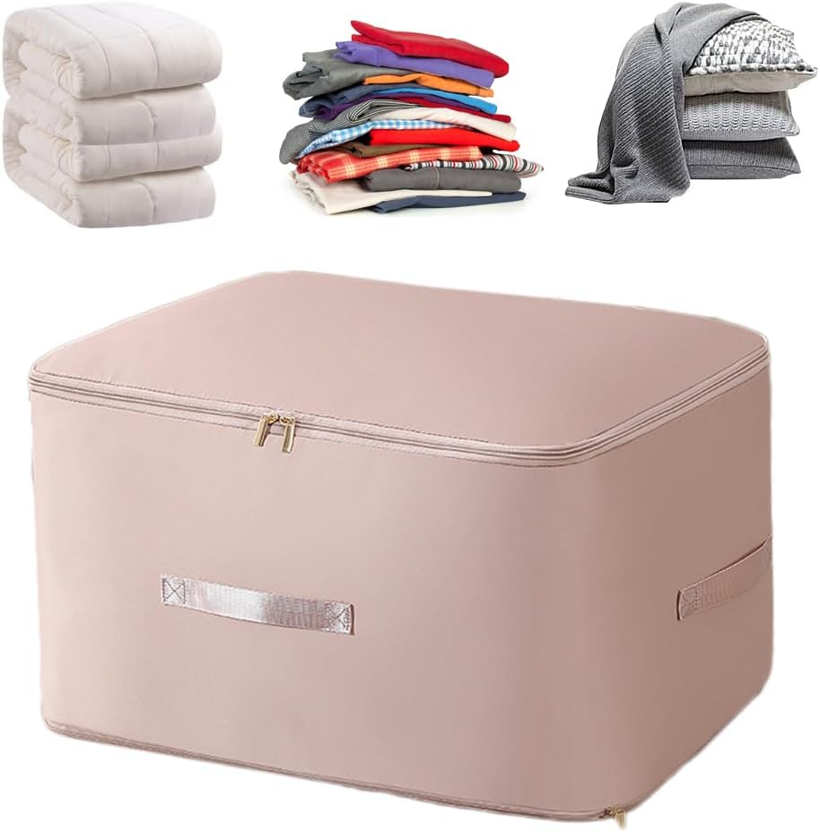 Sac de rangement rose XL auto-compressible sous vide, super