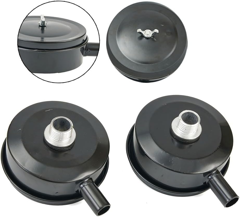 Lot de 2 silencieux de filtre d'admission de compresseur d'air avec filetage de 20 mm compatible avec les systèmes pneumatiques - 3