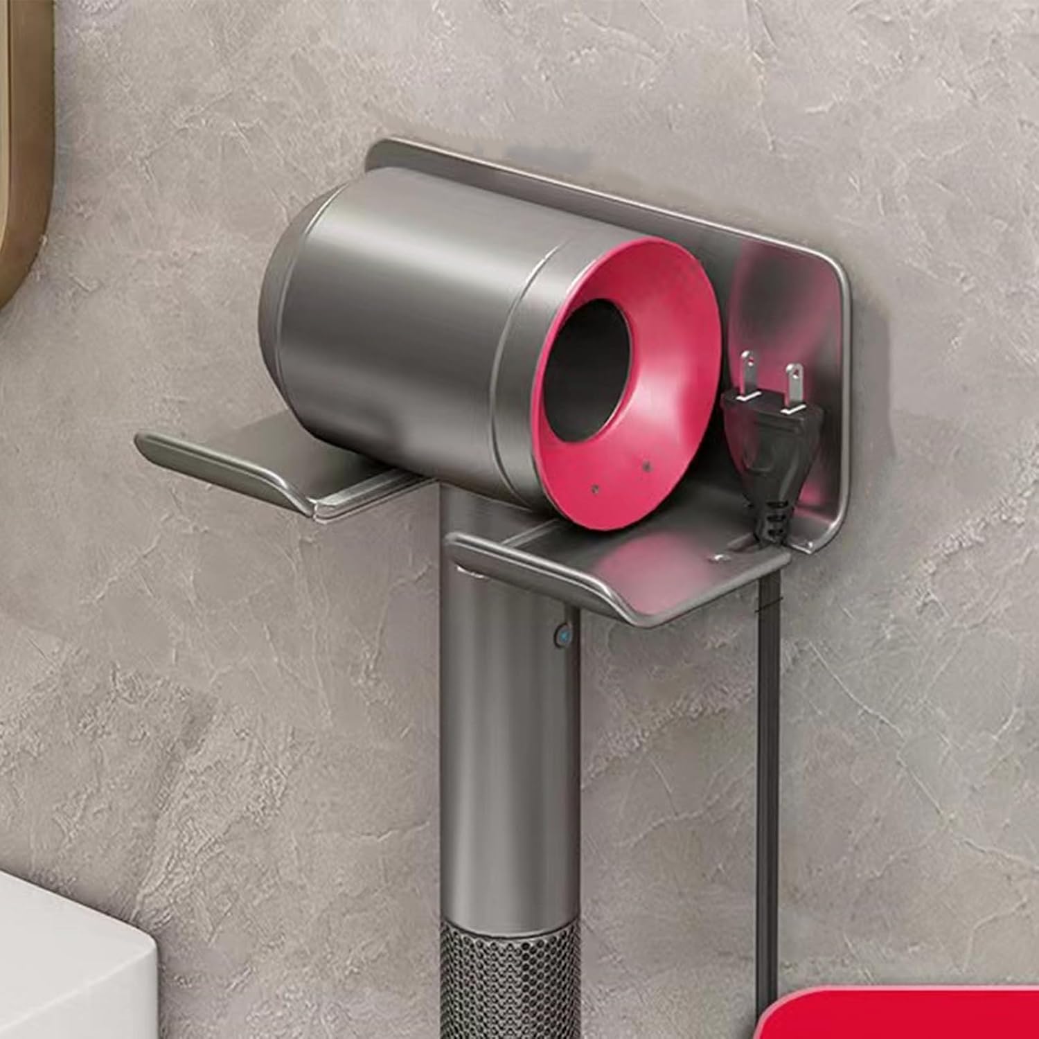 PRZRAO Support Seche Cheveux, Porte Seche Cheveux Mural, Ino