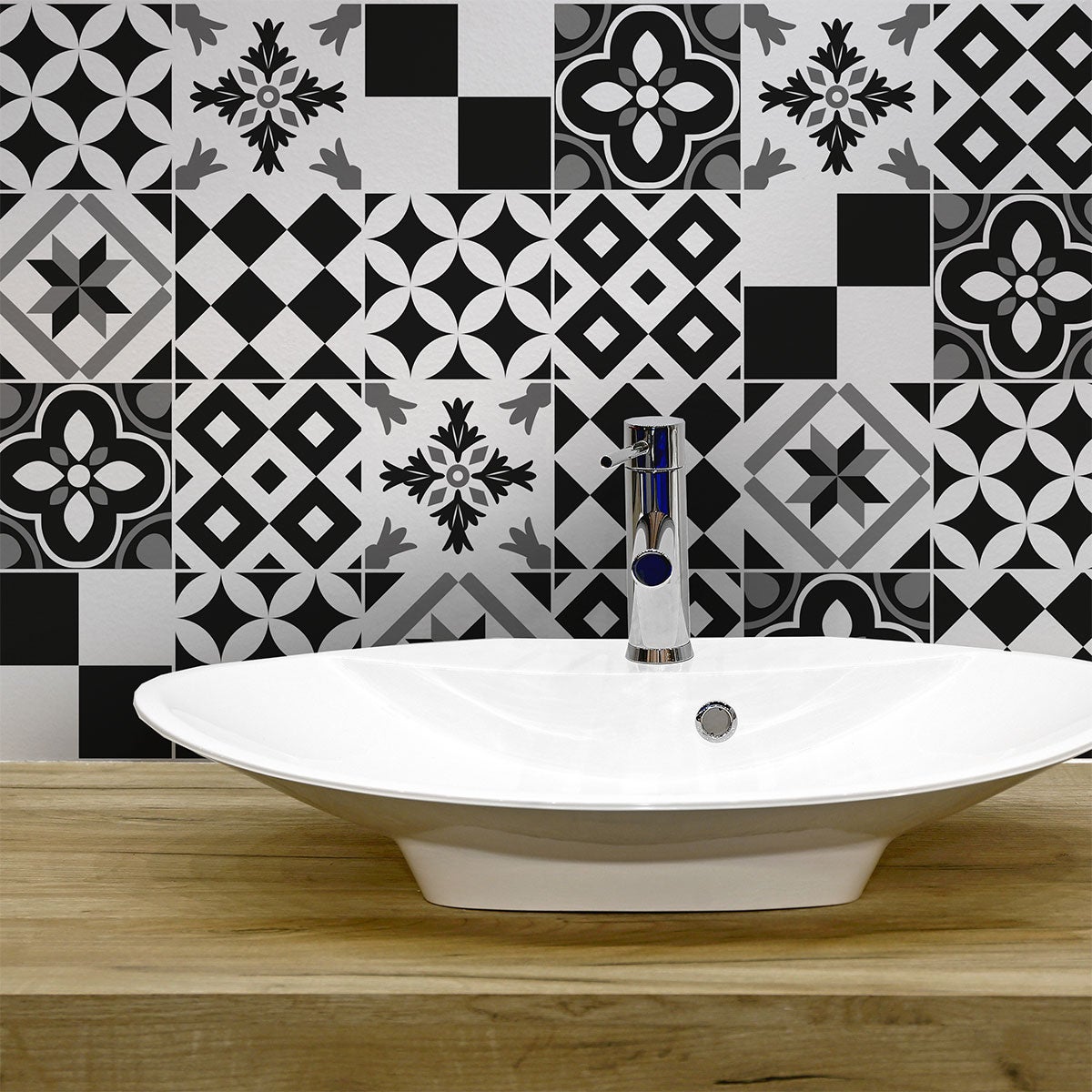 24 adesivi piastrelle azulejos yanga - Sticker adesivo - adesivi murali - 24stickers15x15cm - 4
