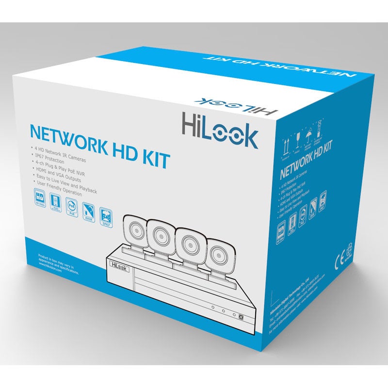 HiLook IK-4142BH-MH/P hl414b Ethernet IP-Set pour caméra de surveillance 4 canaux avec 4 caméras 1920 x 1080 pixels - 5