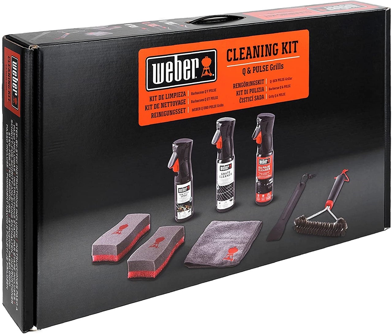 Nettoyant barbecue WEBER Kit de nettoyage bbq Q & Pulse - 8